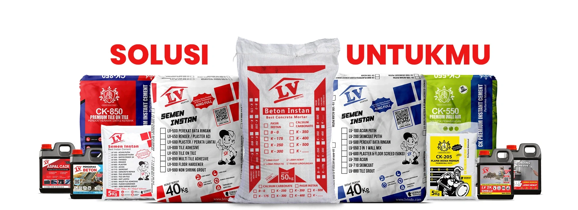 Rangkaian Lengkap Mortar Industrial